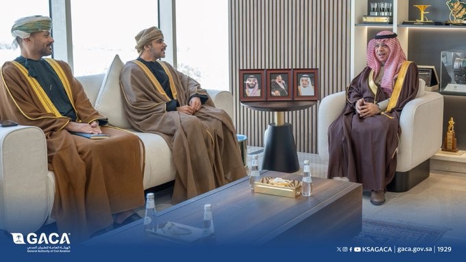 GACA President Meets with the Ambassador of the Sultanate of Oman to Saudi Arabia